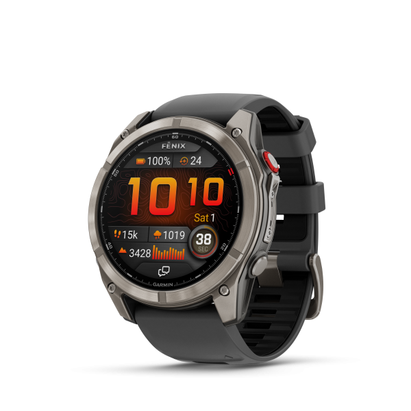 GARMIN Fenix 8 Pro LTE Amoled Sapphire,  Graphit/Schwarz Titan, 51mm (010-03199-11)